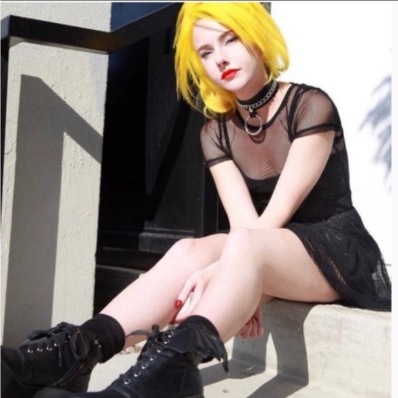 Iron Fist Skulls Club Mesh Skater Dress NEW XS - Picture 8 of 8